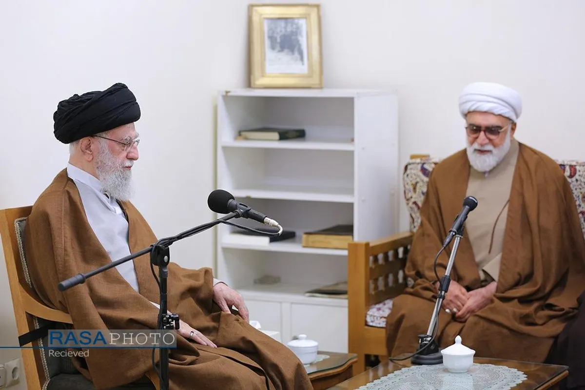 دیدار اعضای هیئت علمی پنجمین کنگره جهانی حضرت امام رضا (علیه&zwnj;السلام) با رهبر انقلاب