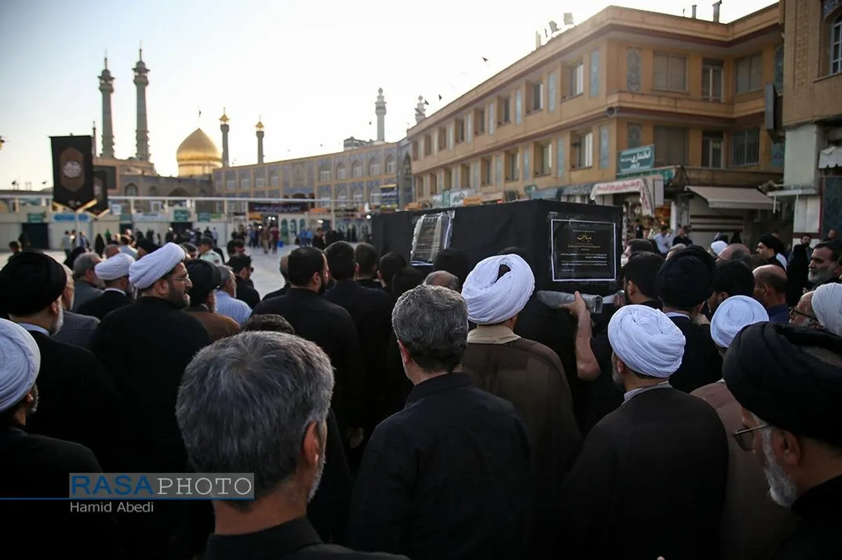 تشییع همسر آیت الله شبیری زنجانی