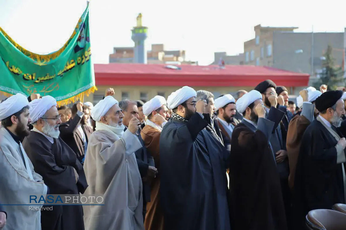 تجمع انقلابی طلاب، اساتید و روحانیون حوزه&zwnj;های علمیه تبریز در سالروز یوم الله ۹ دی
