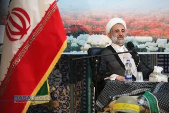مراسم گرامیداشت هفته دفاع مقدس در مدرسه علمیه فیضیه با سخنرانی حجت الاسلام والمسلمین ذوالنور