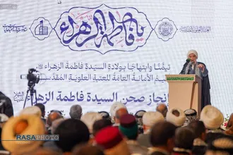افتتاح پروژه صحن حضرت زهرا (سلام&zwnj;الله&zwnj;علیها) آستان مقدس علوی