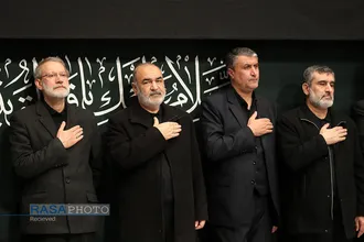 مراسم عزاداری شب شهادت حضرت فاطمه&zwnj;زهراء (سلام&zwnj;الله&zwnj;علیها) با حضور رهبر انقلاب