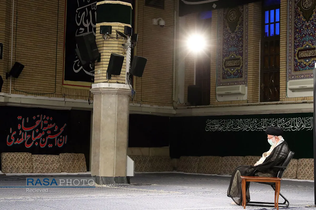 مراسم عزاداری شهادت امام رضا (ع) با حضور مقام معظم رهبری
