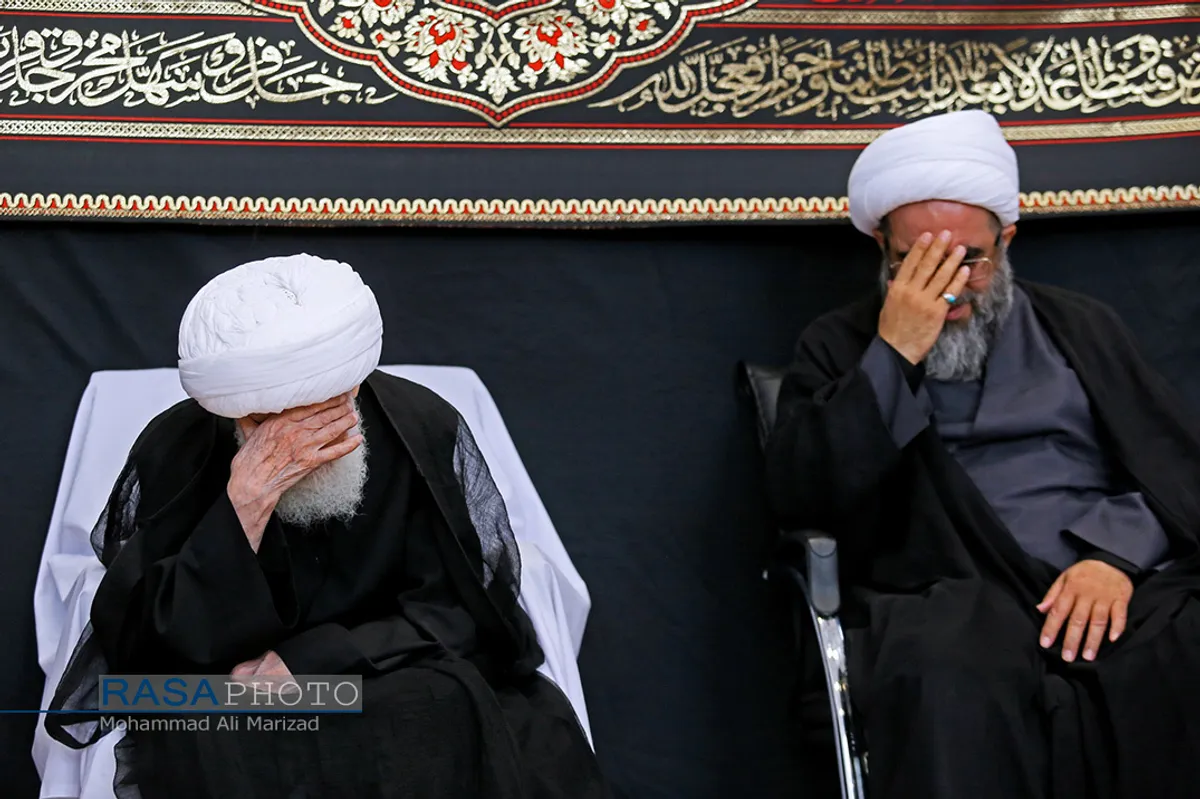 عزاداری روز چهارم محرم در بیت حضرت آیت الله نوری همدانی