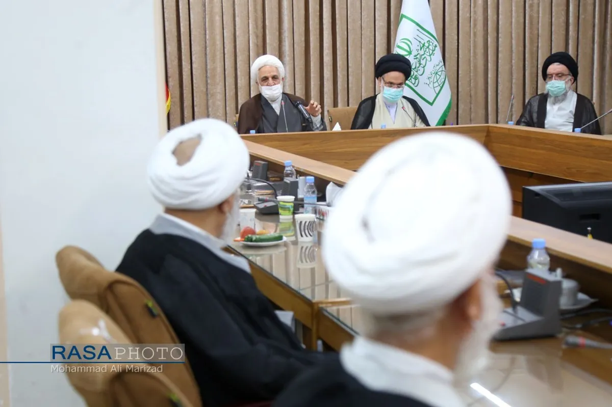 حضور رئیس قوه قضاییه در جلسه جامعه مدرسین