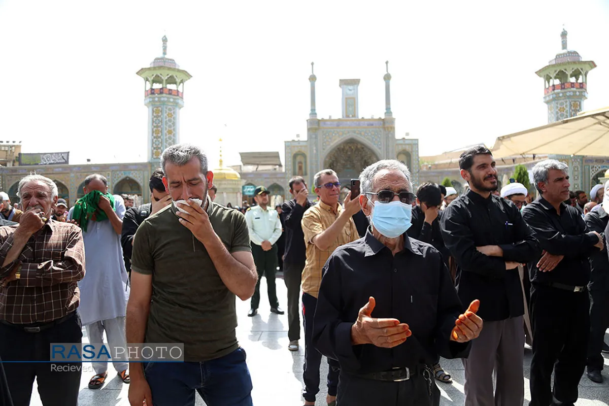 دسته عزای خادمان حرم حضرت معصومه (س) در روز شهادت امام جواد (علیه&zwnj;السلام)
