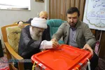 حضور آیت الله محفوظی در پای صندوق رای دومین دوره چهاردهمین انتخابات ریاست جمهوری