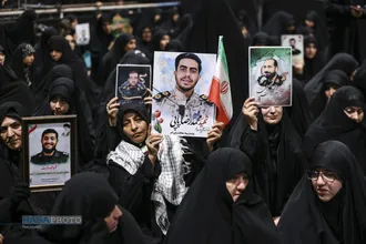 مراسم وداع با پیکر امام شهید انقلاب اسلامی در جوار حسینیه امام خمینی (ره)
