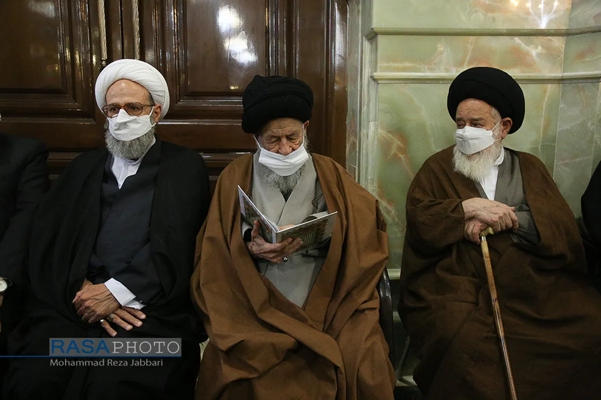 مراسم ترحیم حضرت آیت الله صافی گلپایگانی با حضور مراجع، علما و شخصیت&zwnj;های حوزوی