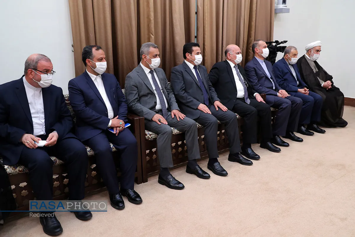 دیدار رئیس جمهور عراق با مقام معظم رهبری