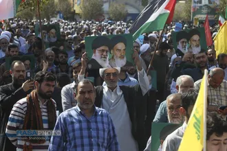 راهپیمایی بشارت نصر در قم