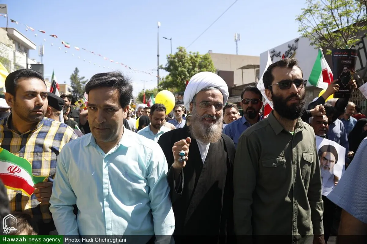 حضور شخصیت های حوزوی در راهپیمایی روز جهانی قدس