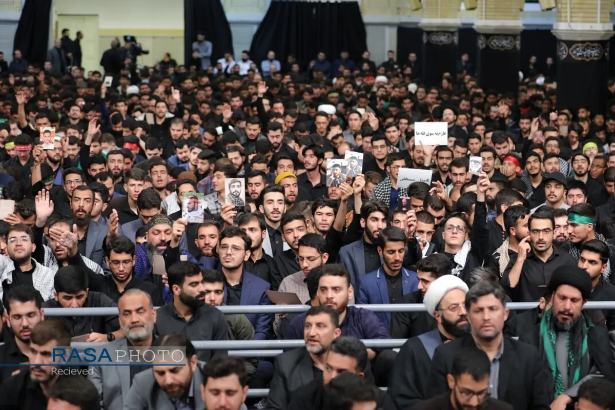 مراسم عزاداری روز اربعین هیئت&zwnj;های دانشجویی در حضور رهبر انقلاب