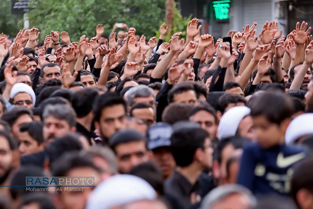 دسته عزاداری شهادت حضرت امام امیر المومنین (ع) با حضور حضرت آیت الله وحید خراسانی
