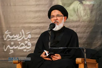 مراسم سوگواری حضرت اباعبدالله&zwnj;الحسین(ع) در هیئت ثارالله قم&lrm;
