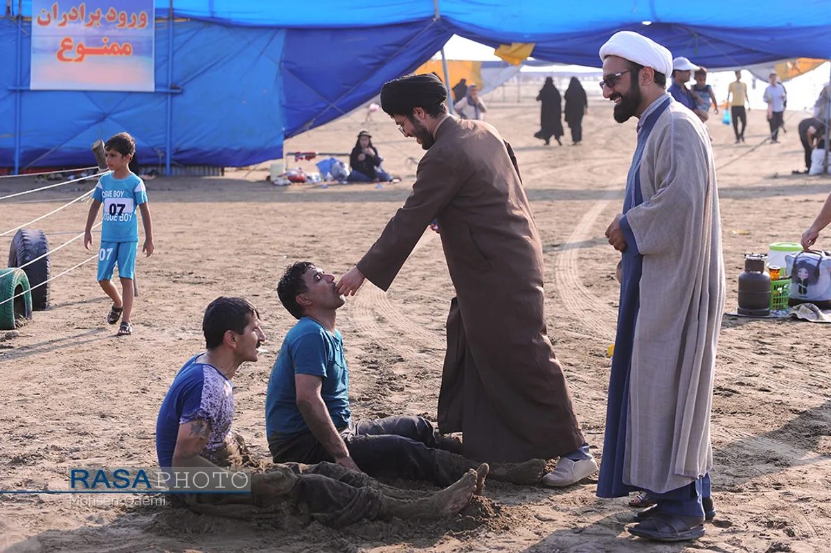 تبلیغ طلاب جوان در ساحل دریا | فرح آباد