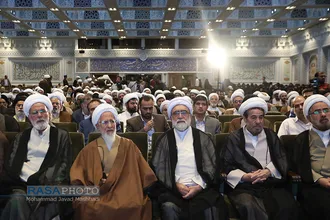 دیدار نخبگان حوزوی و دانشگاهی با حضرت آیت الله جوادی آملی در مشهد