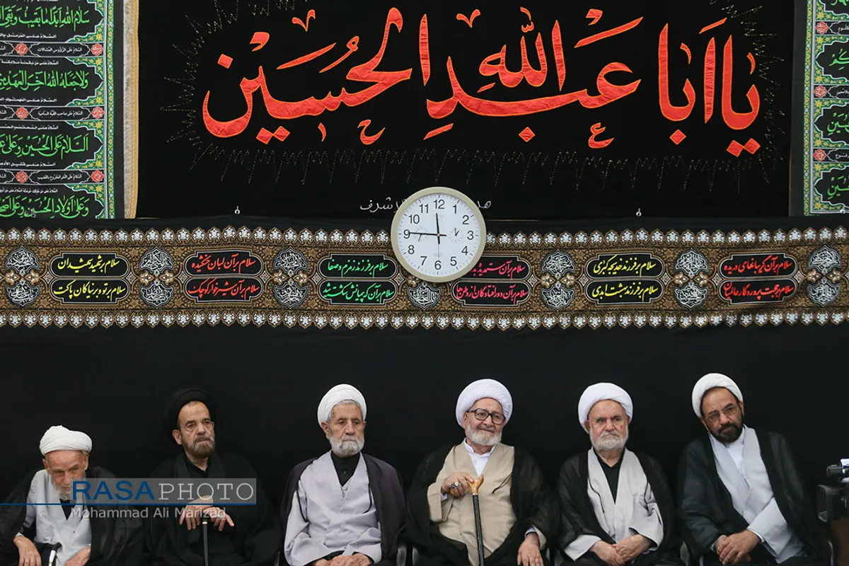 عزاداری روز هشتم محرم در بیت حضرت آیت الله شبیری زنجانی