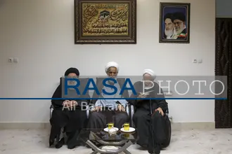 گرامیداشت رهبر شهید انقلاب در بیت حضرت آیت الله نوری همدانی