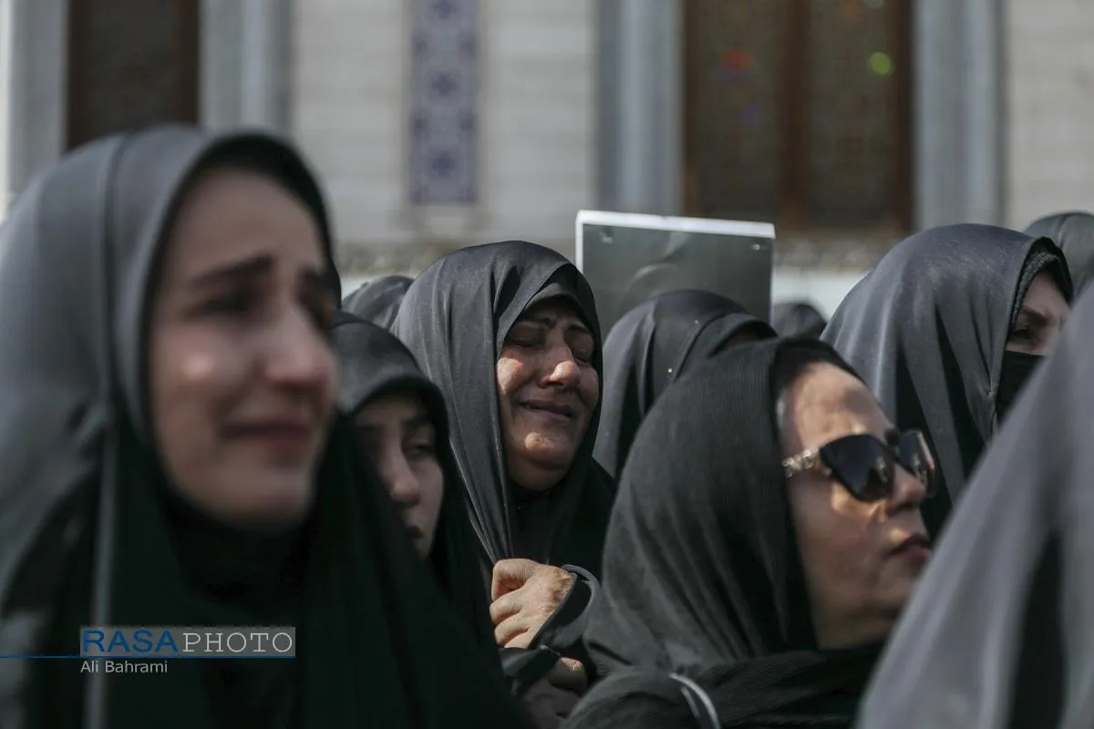 تشییع پبکر ۶ شهید جنگ رمضان در قم