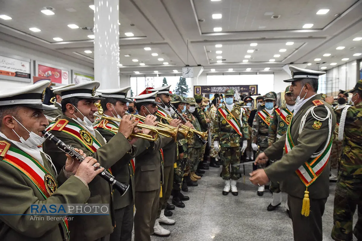 آیین استقبال از پیکر ۹ شهید دوران دفاع مقدس در شیراز&lrm;&lrm;