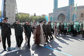 مراسم مشترک دانش&zwnj;آموختگی دانشگاه&zwnj;های افسری با حضور فرمانده کل قوا