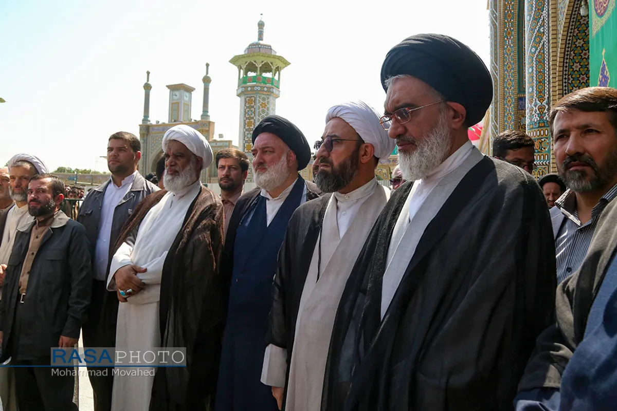 تشییع پیکر آیت الله سید محمد حسینی شاهرودی در قم