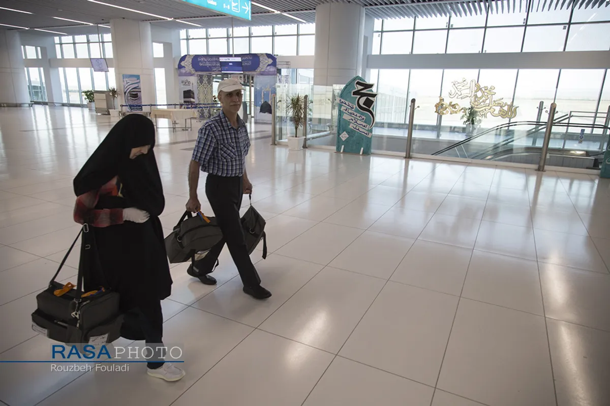 مراسم بدرقه اولین کاروان حجاج تمتع ۹۸&lrm;