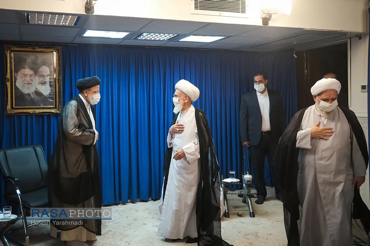 شهید آیت الله رئیسی در محضر بزرگان