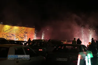 حال و هوای شهر مشهد در شب میلاد امام زمان (عج)