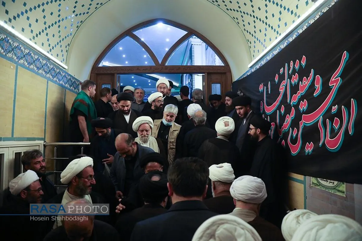 مراسم ختم همسر آیت الله شبیری زنجانی