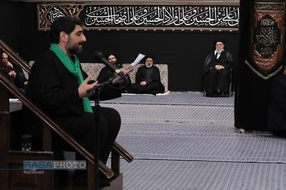 دومین شب مراسم عزاداری حضرت اباعبدالله الحسین (علیه&zwnj;السلام) با حضور رهبر انقلاب