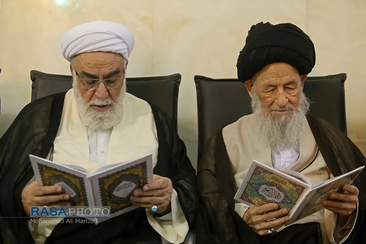 مراسم بزرگداشت آیت الله آصف محسنی در حرم حضرت معصومه (سلام الله علیها)