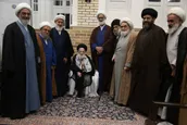 دیدار هیأت رییسه مجمع عمومی جامعه مدرسین با آیت الله شبیری زنجانی