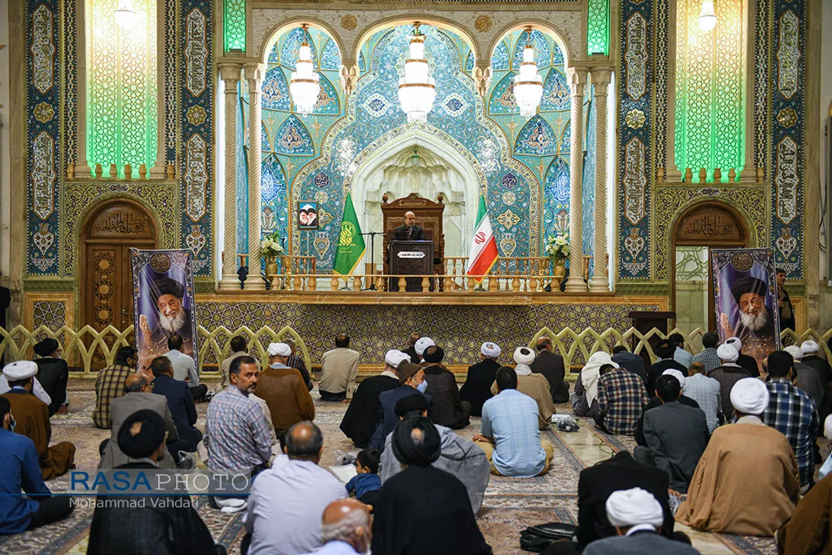 مراسم چهلمین روز ارتحال آیت الله علوی گرگانی