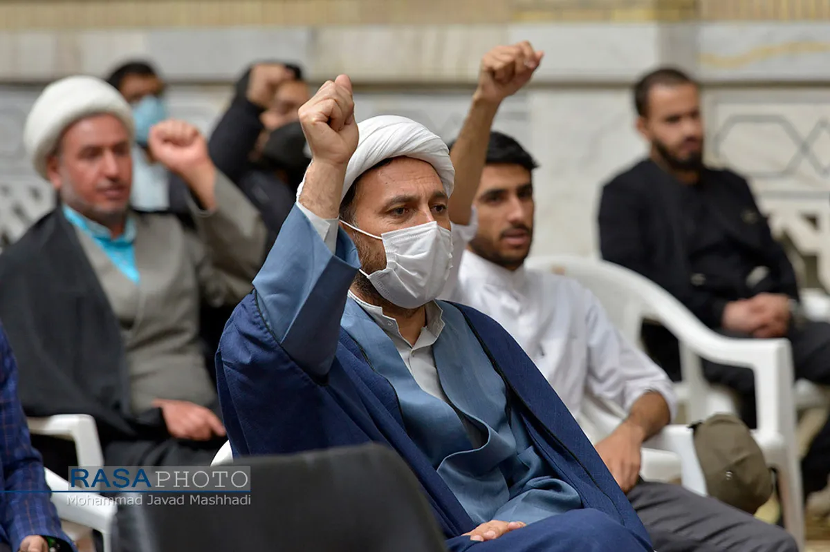 تجمع طلاب خراسان رضوی در اعتراض به جنایات تروریستی افغانستان