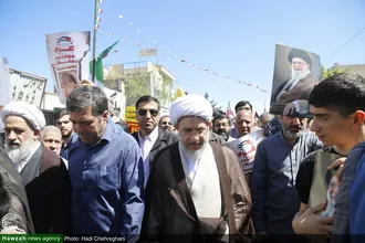 حضور شخصیت های حوزوی در راهپیمایی روز جهانی قدس