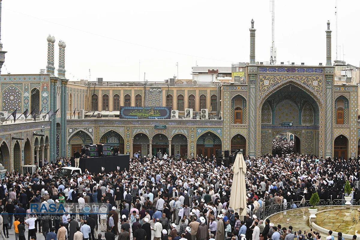 تشییع پیکر مرحوم آیت الله فاطمی&zwnj;نیا در قم