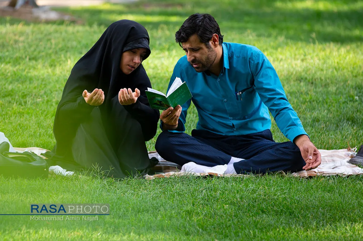 مراسم دعای عرفه با رعایت پروتکل&zwnj;های بهداشتی در همدان