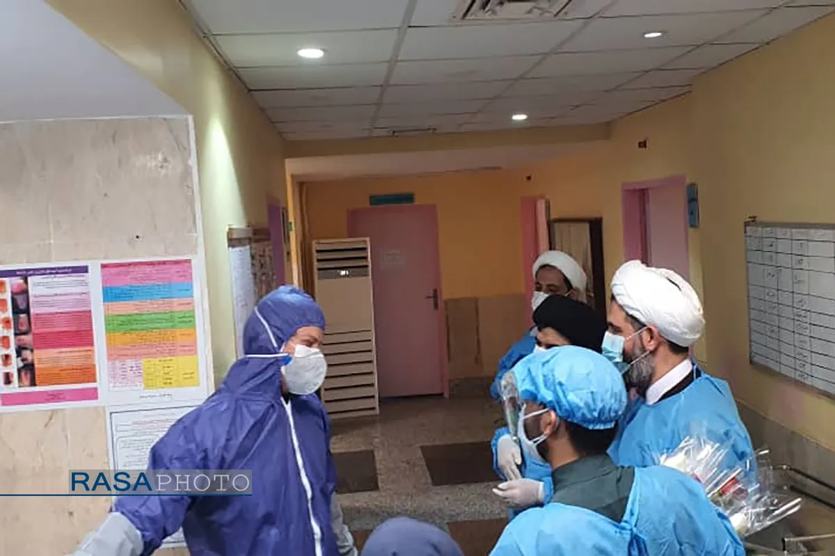 حضور طلاب جهادگر در بیمارستان شهداء خلیج فارس بوشهر