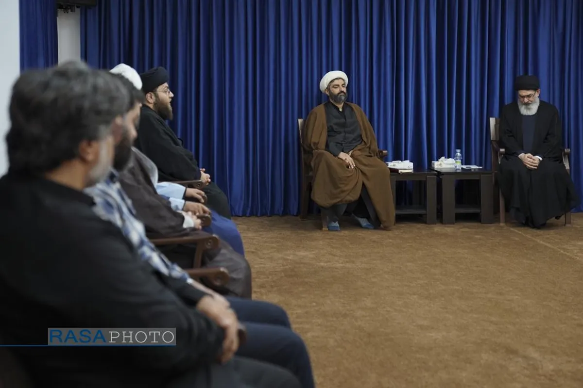 دیدار مدیرعامل  و دبیران خبرگزاری رسا با حجت&zwnj;الاسلام والمسلمین سیدهاشم الحیدری از فرماندهان جبهه مقاومت