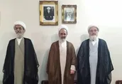 حضور آیت الله اعرافی در منزل نوادگان مرحوم میرزای نائینی