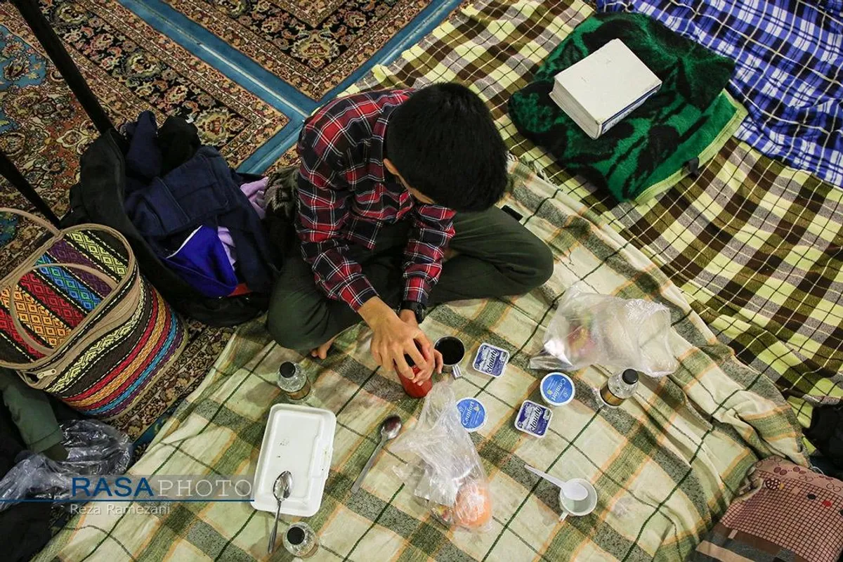 مراسم معنوی اعتکاف در قم