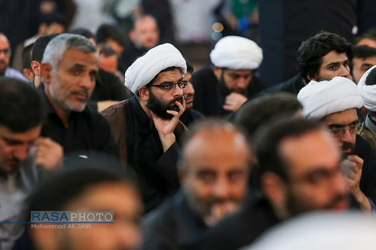 مراسم سوگواری حضرت اباعبدالله&zwnj;الحسین(ع) در هیئت ثارالله قم&lrm;