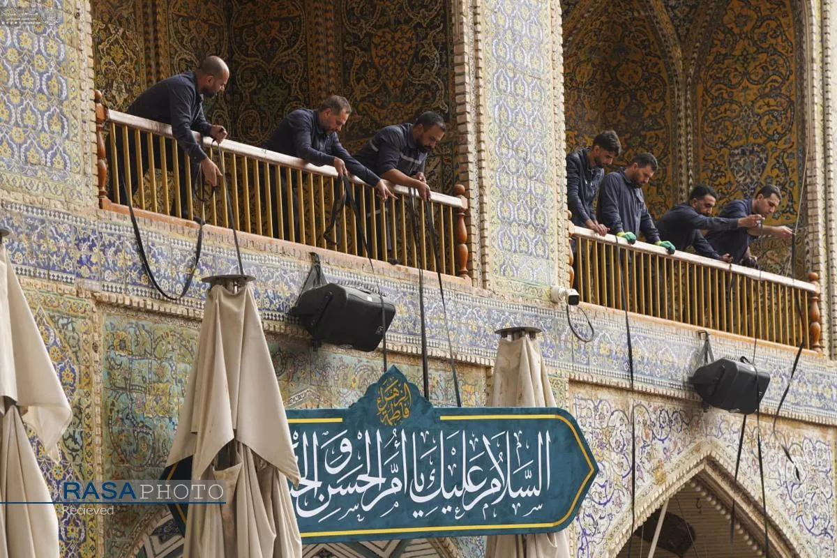 حرم حضرت امیرالمومنین (ع) در آستانه ولادت حضرت زهرا (س)