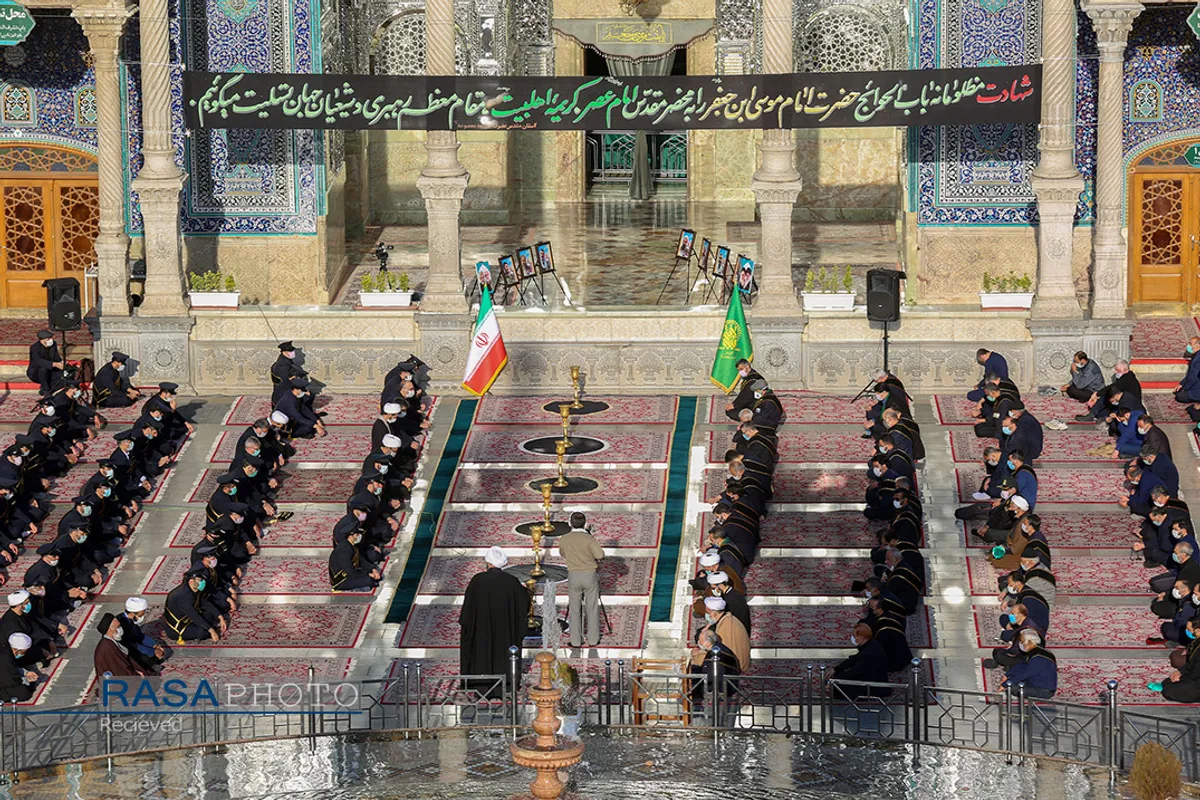 خطبه&zwnj;خوانی خادمان حرم کریمه اهل&zwnj;بیت (س) در روز شهادت امام موسی کاظم (ع)