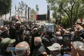 تشییع باشکوه سردار حاج حسن محققی/ پیکر شهید در بهشت زهرا آرام گرفت
