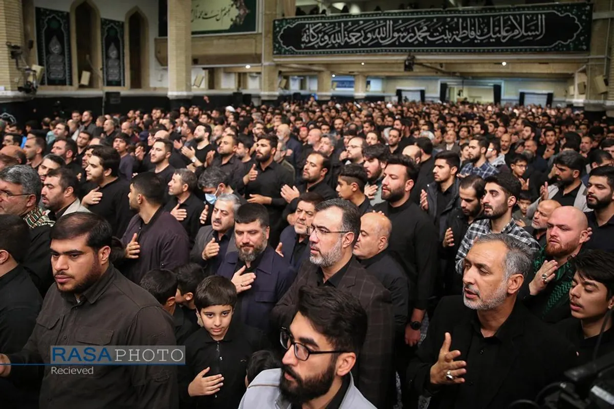 دومین شب مراسم عزاداری حضرت زهرا (سلام&zwnj;الله&zwnj;علیها) با حضور رهبر انقلاب