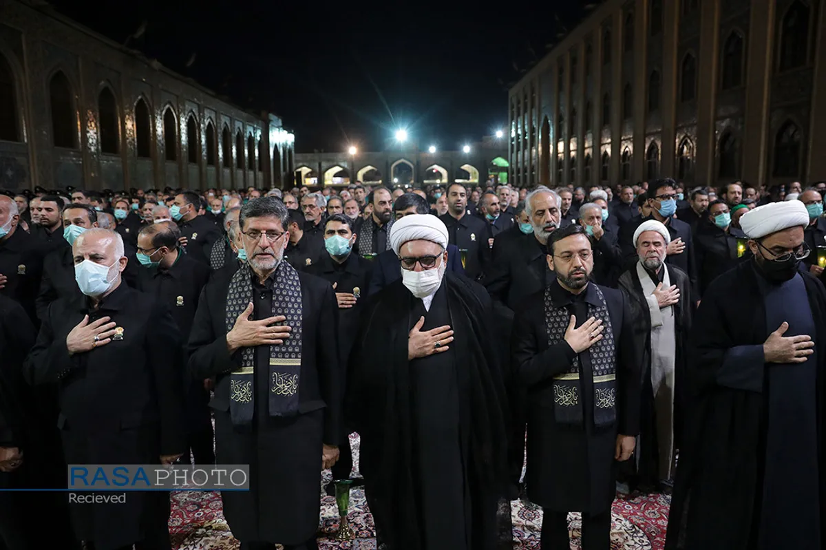 مراسم شام&zwnj;غریبان حضرت سید الشهداء (علیه السلام) در حرم مطهر رضوی