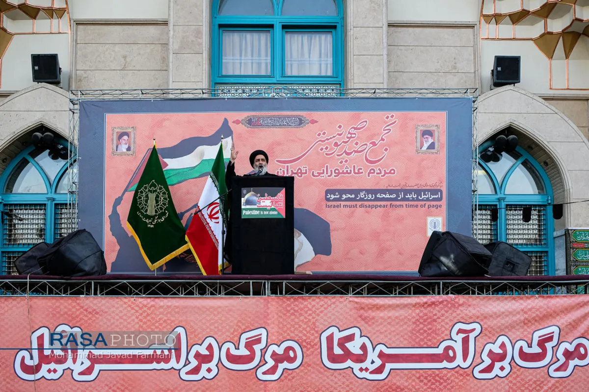 تجمع ضد صهیونیستی مردم تهران در میدان فلسطین